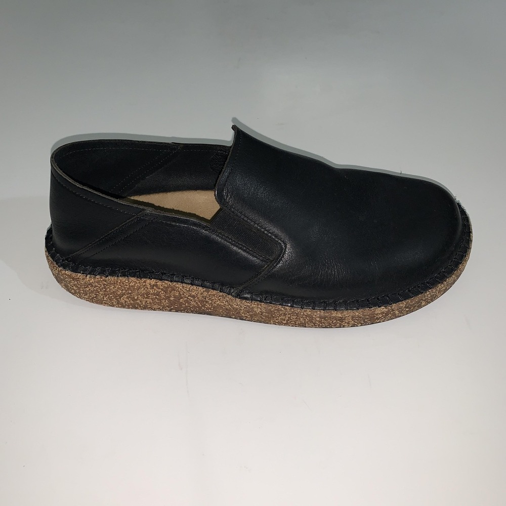 Birkenstock Shoes Mens Size 10 Black Leather Slip On Clog Comfort EU 43 - Picture 2 of 11